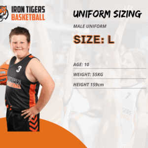 Iron Tigers Basketball Uniform - Large