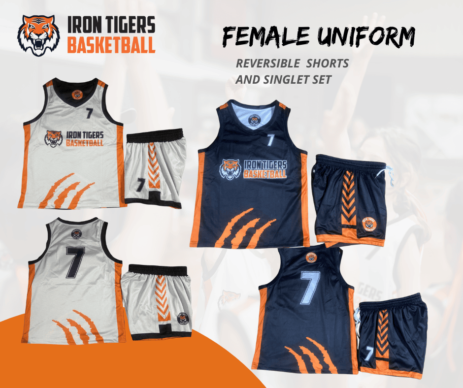 Iron Tigers Female Basketball Uniform