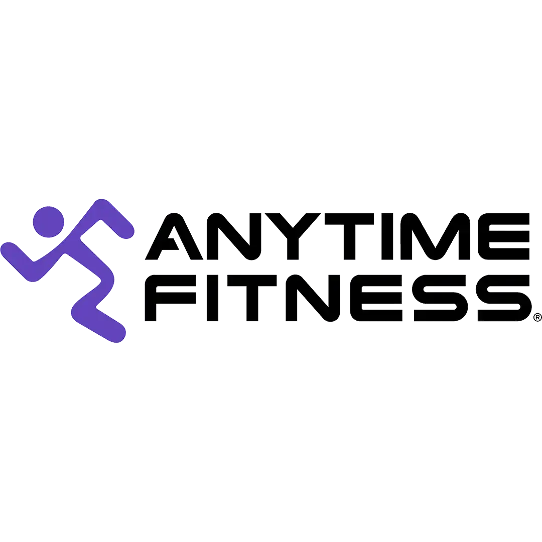 Anytime Fitness logo sponsore of Iron Tigers Basketball