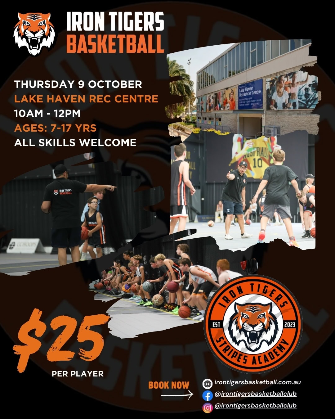 Lake Haven Skills Academy Camp - Iron Tigers Basketball - 9th October 2025
