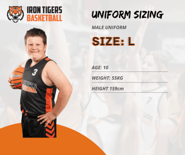 Iron Tigers Basketball Uniform - Large