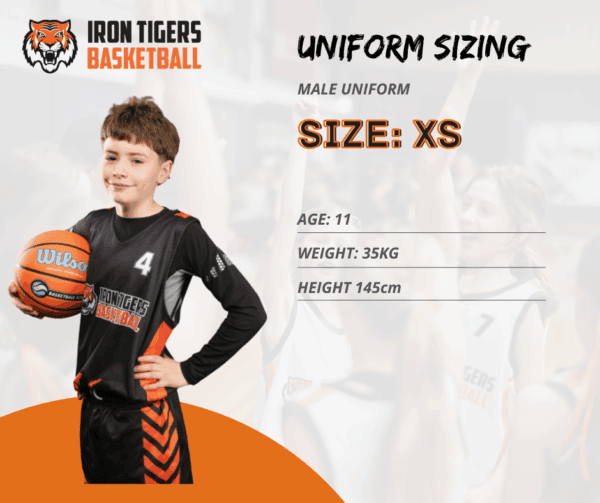 Iron Tigers Basketball Uniform - XS