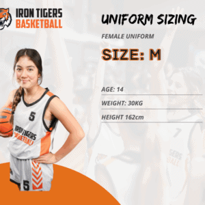 Iron Tigers Female Basketball Uniform - Size M