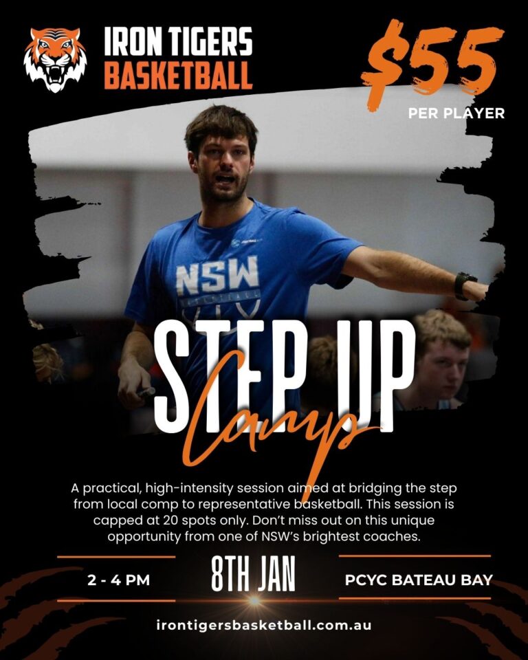 Wil Bowden NSW Coach Step Up Camp Iron Tigers Basketball