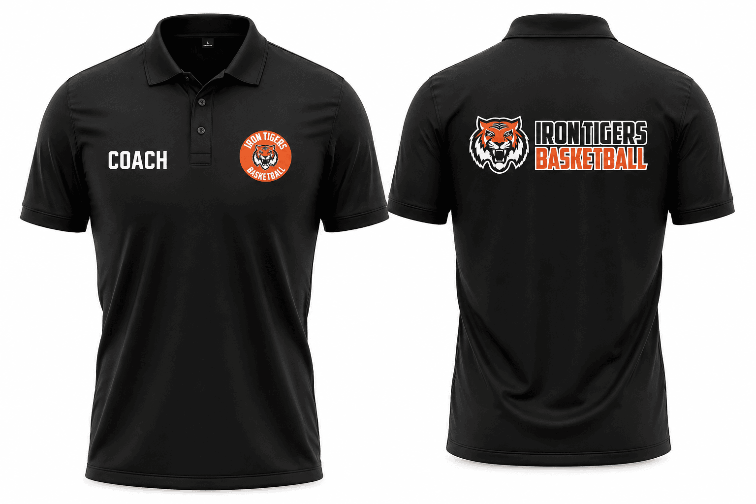 Iron Tigers Coach Polo replacement for Iron Tigers Basketball Coaches only