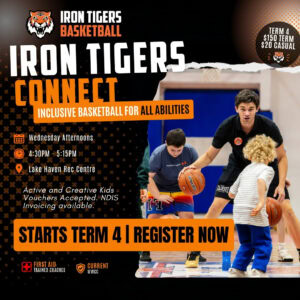 Iron Tigers Connect all abilities inclusive basketball program at Lake Haven Recreation Centre